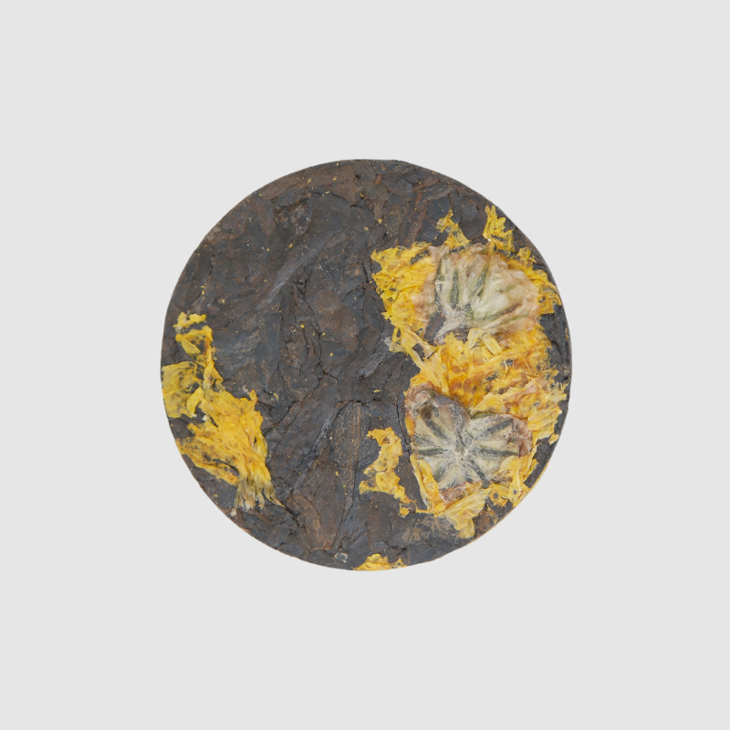 6 chrysanthemum puer ripe tea ชาผูเอ่อร์ ดอกเก๊กฮวย